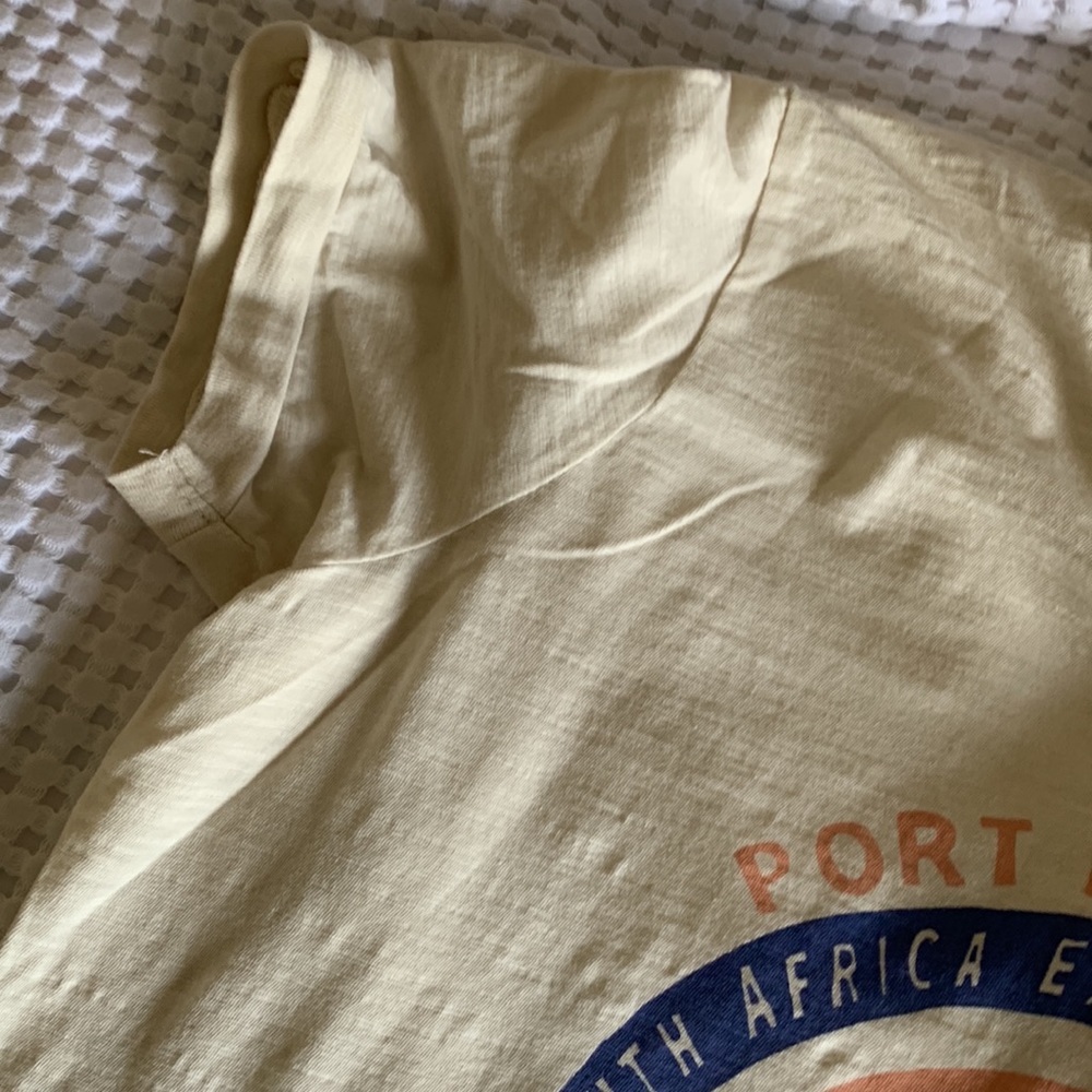 J.Crew Port Elizabeth tee in cream⛵️🚢🏝️ - Picture 10 of 14
